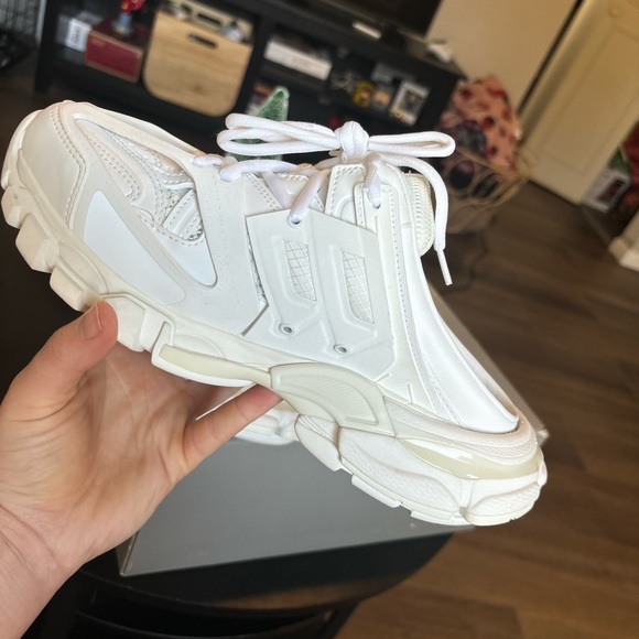 Balenciaga Track Mules in White - Picture 3 of 8